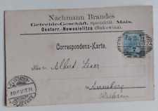 Bukowina Oesterr. NOWOSIELITZA  Werbekarte Getreide-G. Nachmann Brandes,1901