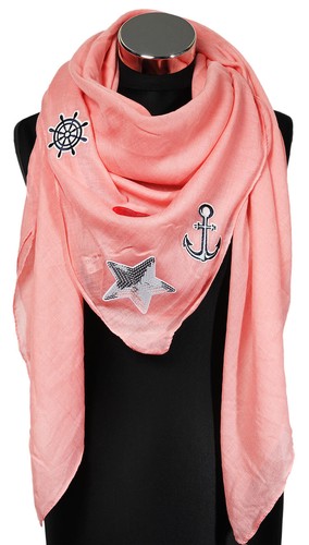 Xxl halstuch rosa patches - halstuch,