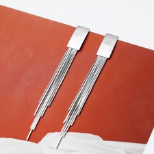 Damen chnuppe lang Ohrhänger Sterlingsilber 925 Ohrringe