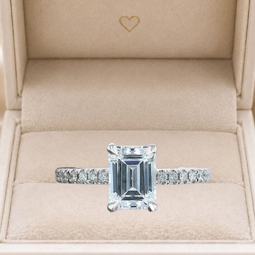 Smaragdschliff diamant - 3,30, ct