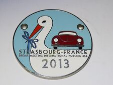 Email Plakette PORSCHE 356 - 38.  International Meeting 2013 Strasbourg - France