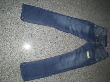 Vingino Jeans Hose 16 176 Denim Jeans Doppelbund dicke gelbe Nähte ungetragen