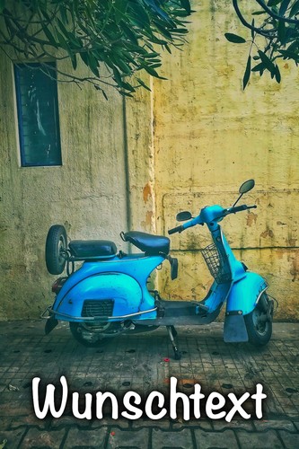 Vespa roller tortenbild party - roller,