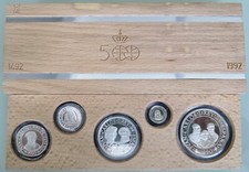 MDS SPANIEN PESETEN-SATZ 1990 PP / PROOF "500 JAHRE AMERIKA - KOLUMBUS", SILBER