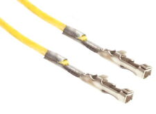 Dupont Kabel Gelb 2x 1-Pin Crimp Kontakt Buchse / Jumper Wire Cable Yellow 50cm