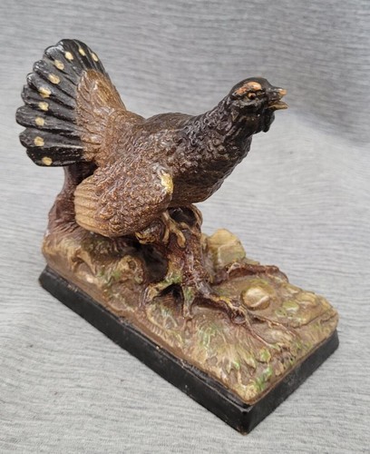 Tonfigur auerhahn auerhenne - tonfigur,