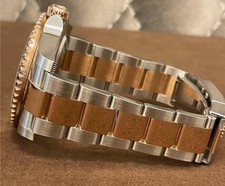 Rolex Oyster Stahl Rose Gold Glied Rolex GMT 126711 Rootbeer 15,5mm