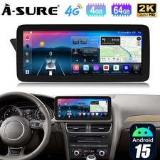 12.3" Android 15 Autoradio Navi Apple Carplay Für Audi A4/A5/B8/S4/S5 2009-2016