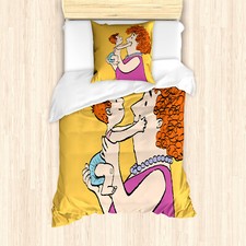 Oma Bettwäsche Set Frau mit ihrer Grandkid Weicher Microfaserstoff