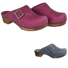 Sanita Wood Urban Damen Clogs