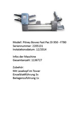Falz- und Kuvertiermaschine Pitney Bowes DI-950