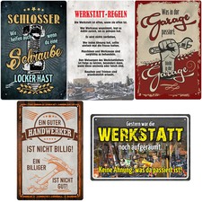 Werkstatt Blechschild