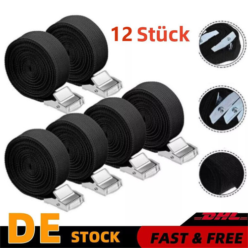 12x spanngurt klemmschloss - 12x,