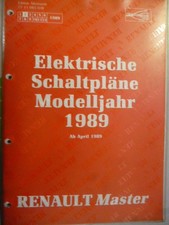 Renault Master orig Werkstatt Reparaturhandbuch Elektrische Schaltpläne 1989