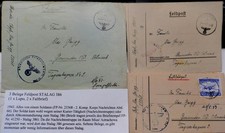3 Feldpostbriefe 1943 Ostfront Stalag 386 Astrachowa - Gmunden e37