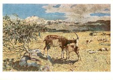 Segantini Giovanni Ziegen Maienalp 