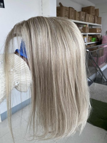 Aschblonde highlight perücke - aschblonde,