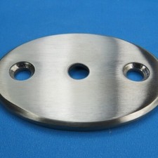 Edelstahl Ronde Oval 3 Loch