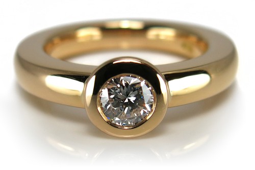 Ring damen solitär brillant - damen,