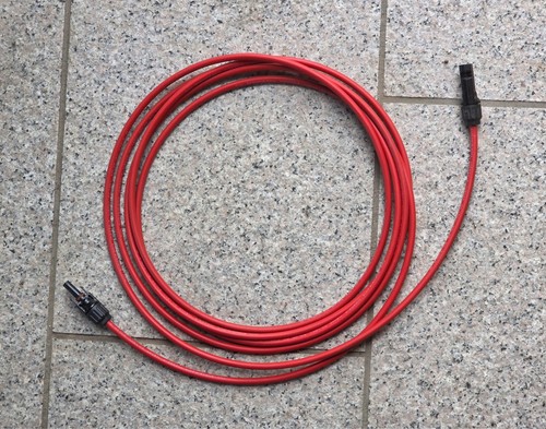 Rotes solarkabel inkl - inkl., mc4