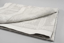 Edle Große Leinen Tischdecke