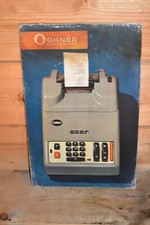 Altes Reklameschild 60er Jahre ODHNER Rechenmaschine Schweden,Retro,Original