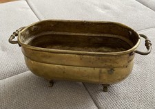 Alter Messing Blumen Übertopf