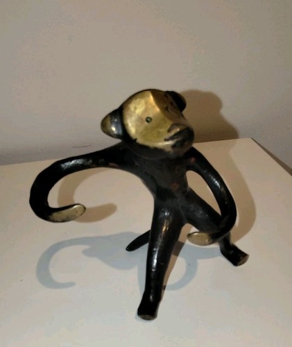 Affe skulptur bronze - affe,
