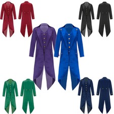 Unisex Kinder Jacke Viktorianisch Mantel Renaissance Dress Up Oberbekleidung