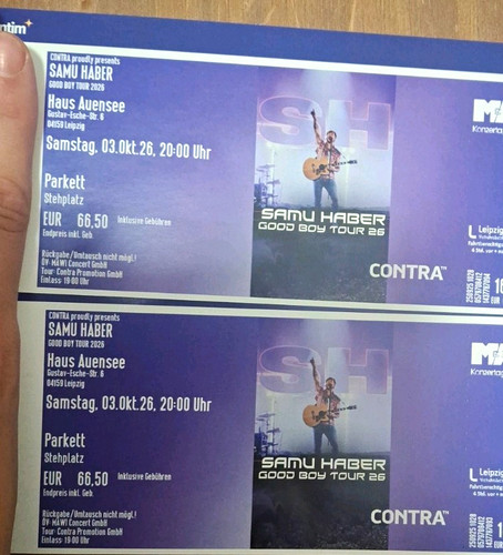 Samu haber 2 tickets - haber,