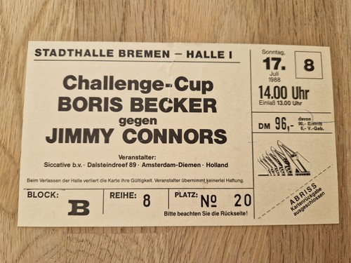 Original ticket boris becker - ticket,