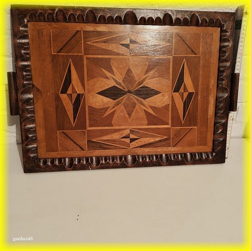 Serviertablett holz groß - serviertablett,