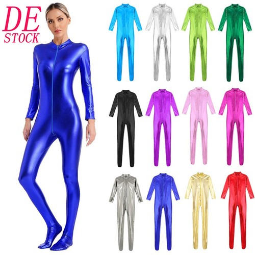 Damen metallic body lang - de,
