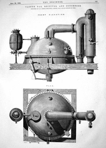 Antiker druck 1865 - antiker, vakuum