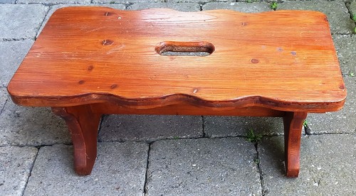 Grosserr hocker aus holz - aus,