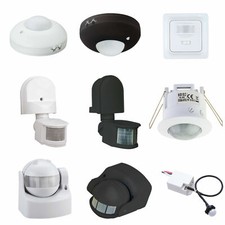 Bewegungssensor Bewegungsmelder Aufputz Unterputz Decke Wand für INNEN + AUSSEN