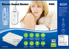 Elektrische beheizte Decke KING unter dem Bett Luxus waschbar Vlies Geschenkbox von SAIF