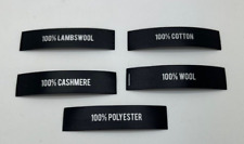 Schwarze Kleidung Bekleidungsetiketten verschiedene Faserinhalte im Angebot