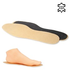 Einlegesohlen Leder Sohlen Latex mit Aktivkohle Gr. 36-46 Schuheinlagen filsko
