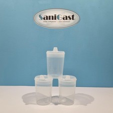 3 Medi-Inn Schnabelbecher - Schnabeltasse - 250 ml - transparent -12 x 10 mm