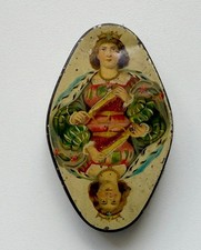 Curt Heinsius Dresden Automaten Blechdose, Werbedose für Schokolade Muster!