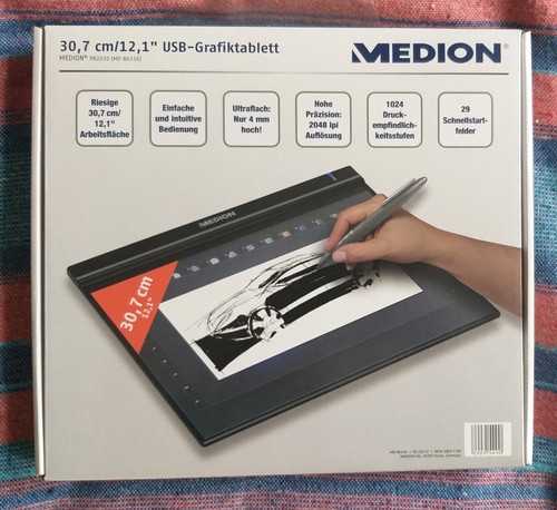 Medion usb grafiktablett 7 - usb-grafiktablett, 30,7
