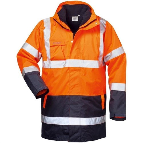 4in1 warnschutz parka orange - parka,