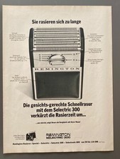 Remington Selectric 300 Elektrorasierer retro 1968 Vintage Ad Werbung Reklame