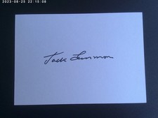 Jack Lemmon (+) Autogramm
