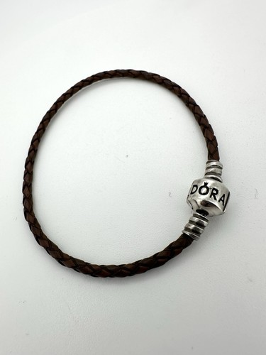 Pandora armband leder - leder, braun