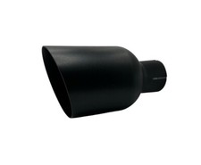 Auspuffblende Endrohr schwarz 100mm Auspuff 50mm Anschluß für AUDI BMW SEAT VW