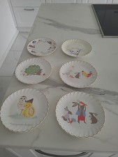 6x DESSERT KUCHENTELLER HOME BY TCHIBO OSTERN MOTIVE