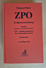 ZPO Kommentar Thomas/Putzo, 33.Auflage