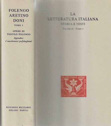 Folengo aretino doni band - -,